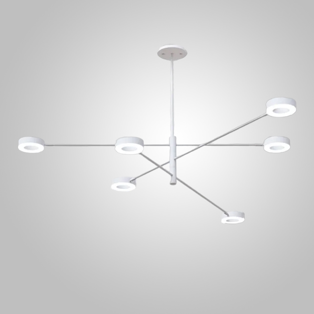 Подвесная люстра ATISSA S 6 D115 White by ImperiumLoft