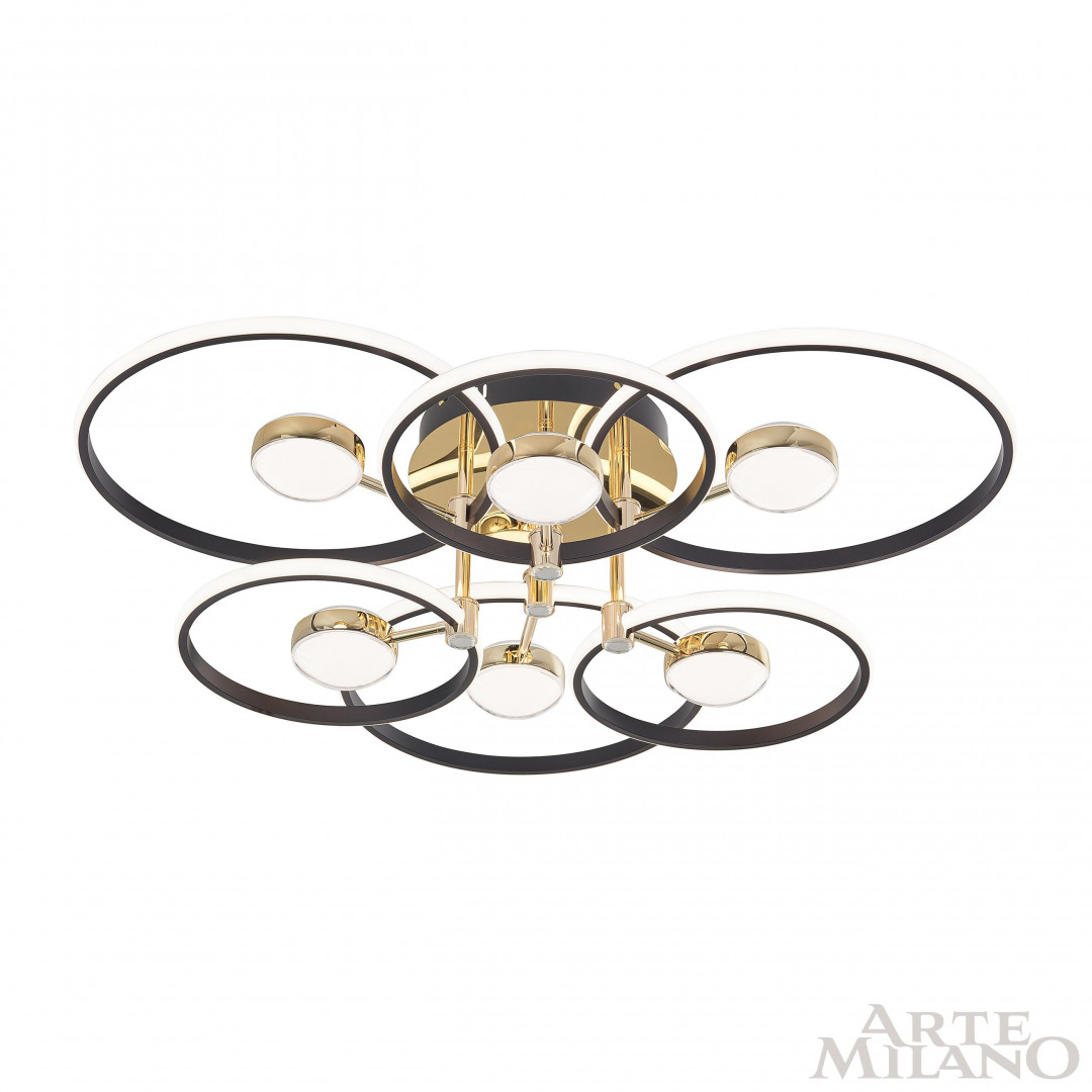 Светильник светодиодный 276140/6+6 BK/GD Arte Milano