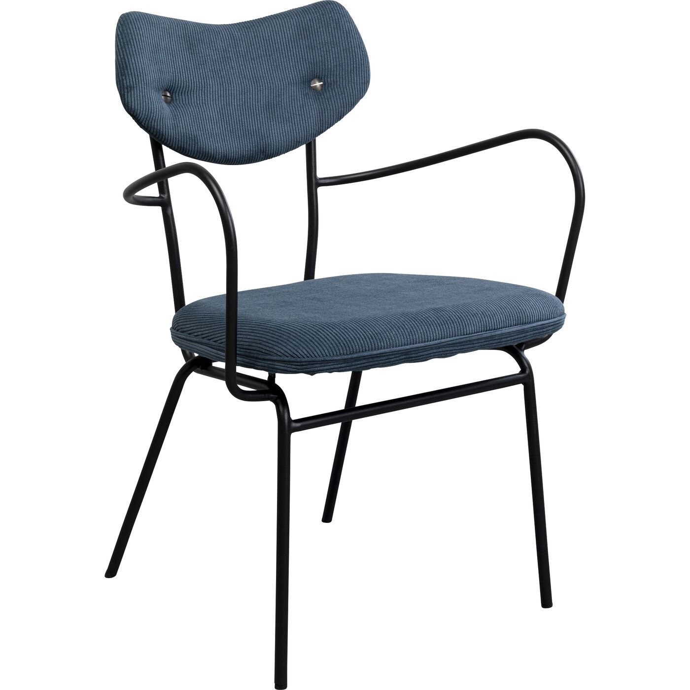 Стул с подлокотниками Viola Blue KARE 87467