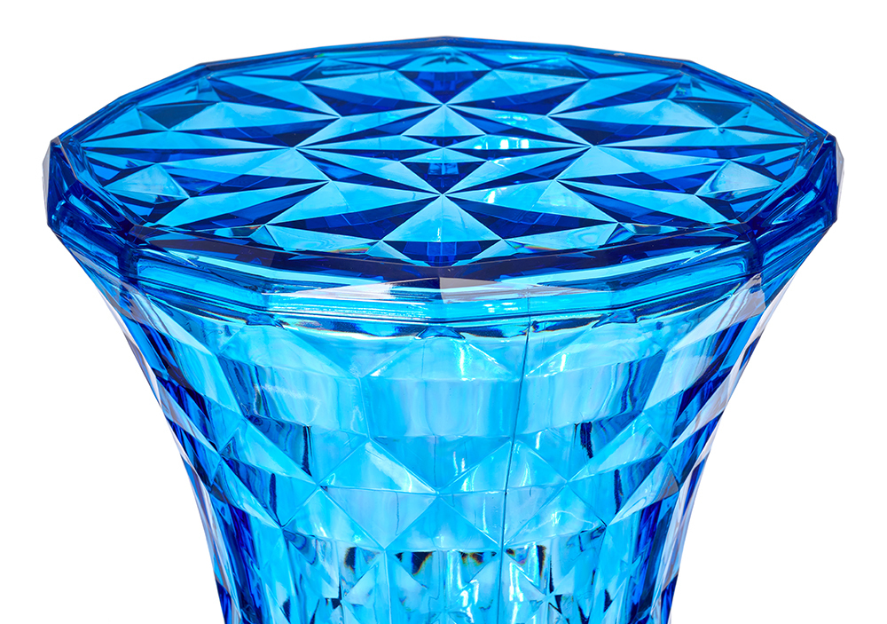 Стул-пуф Stone прозрачный синий Bradex Home FR 0823