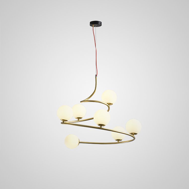 Подвесная люстра CURL Золотой by ImperiumLoft