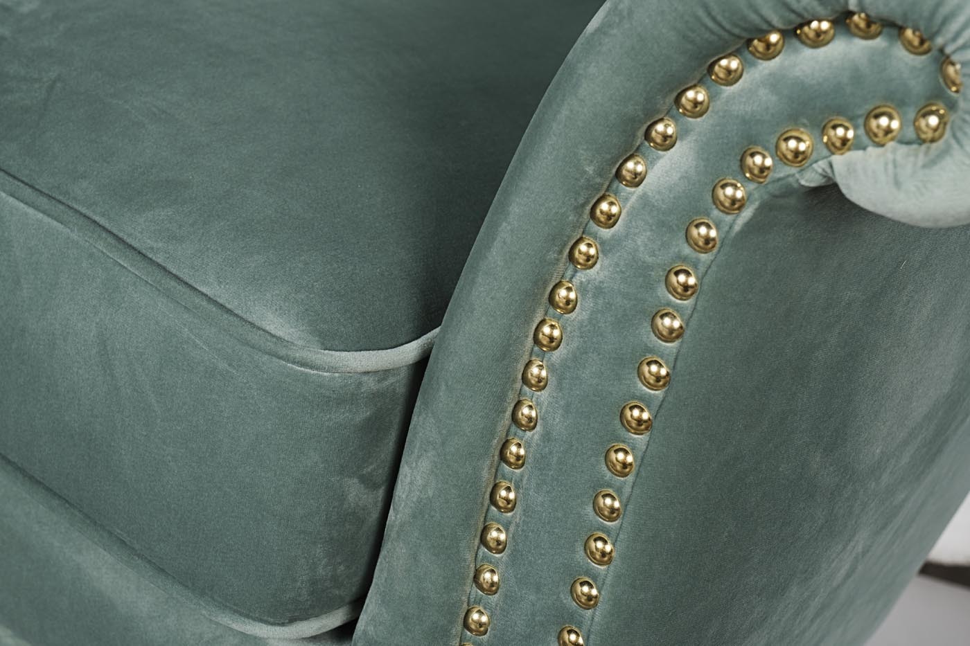 Кресло велюровое мятное (правое) Garda Decor 48MY-2682-R MNT GO