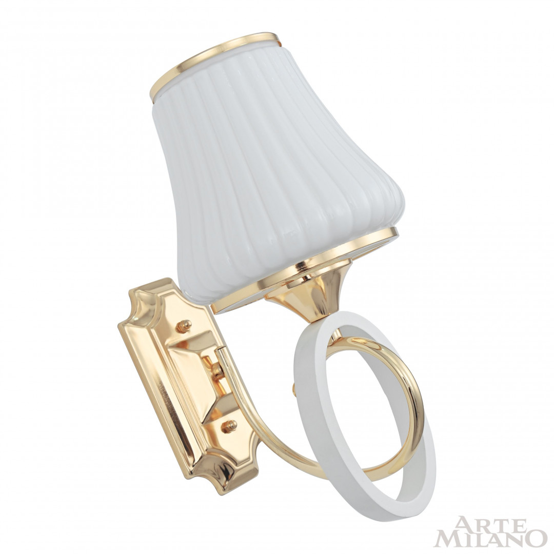 Бра с плафоном 302387/1W Wh/Gd Arte Milano