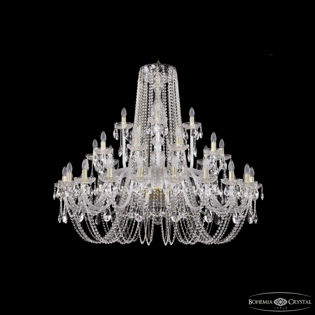 Люстра хрустальная 1402/20+10+5/460 G