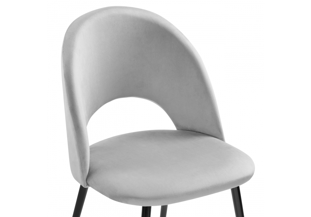 Стул Woodville Ирре confetti silver серый / черный 464204