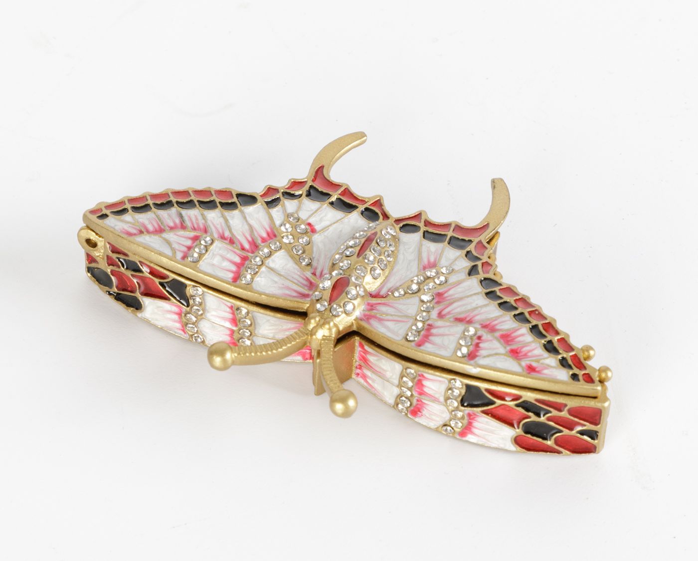 Шкатулка для драгоценностей со стразами Бабочка Glasar 39-085