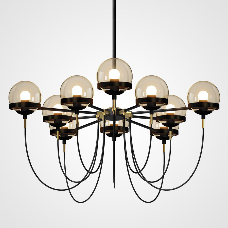 Потолочный светильник ORBIT L10 Black by ImperiumLoft