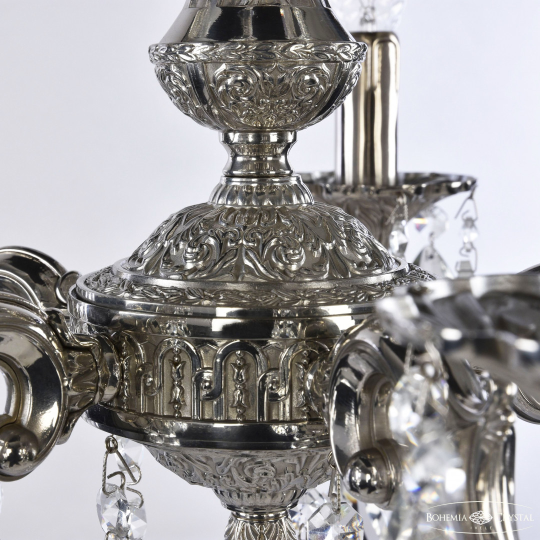 Люстра бронзовая с хрусталём 72101/5/125 B Ni