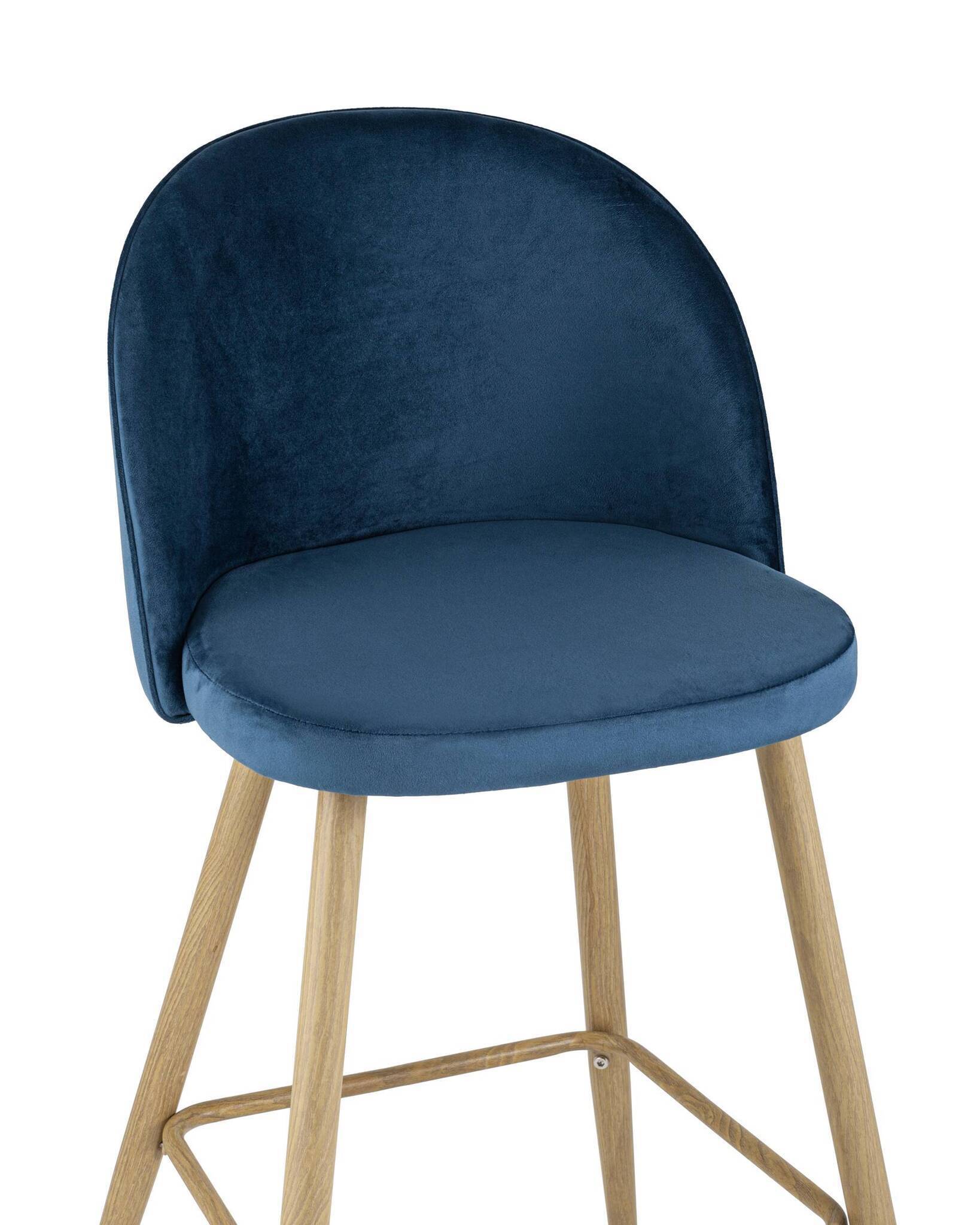 Стул барный Лион голубой велюр Stool Group