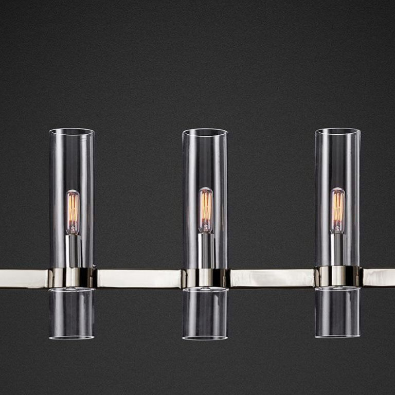 Люстра Restoration Hardware Ravelle Linear 59" Nickel