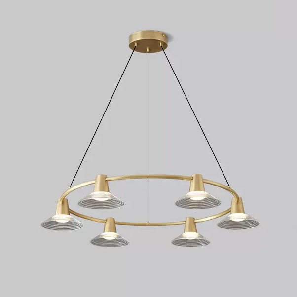 Кольцевые люстры и светильники CICLA R D97 Brass by ImperiumLoft