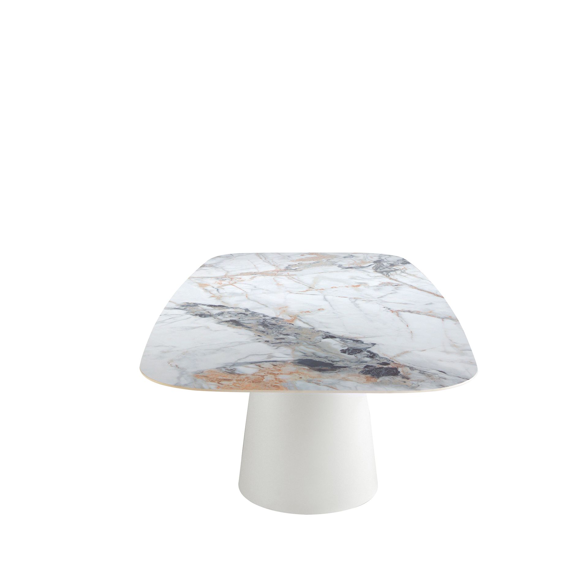 Обеденный стол 1135/DT957 из керамики в мраморной отделке Oval Barrel Angel Cerda