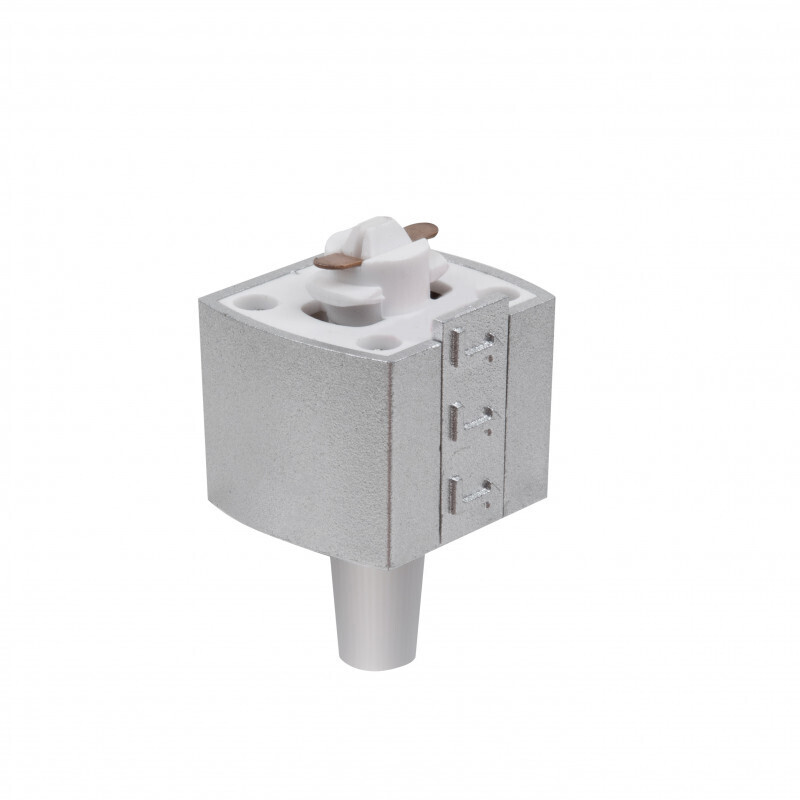 Адаптер Elektrostandard TRLM-1-CH /Коннектор для однофазного шинопровода серебро