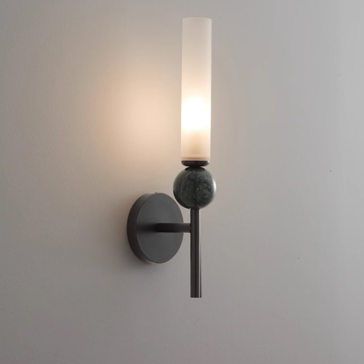 Настенный светильник CYLINDER WALL H38.5 Black by ImperiumLoft