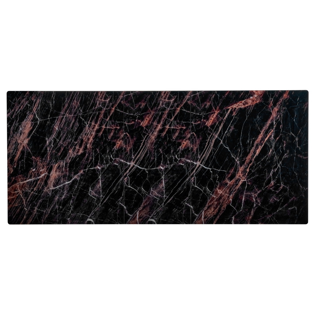 Стол Areal раскладной 140-180х80х75 чёрный мрамор с чёрными ножками Bradex Home RF 0414