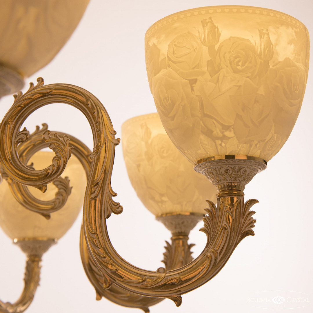 Люстра бронзовая 71203P/8/210 GW P1 U Rose