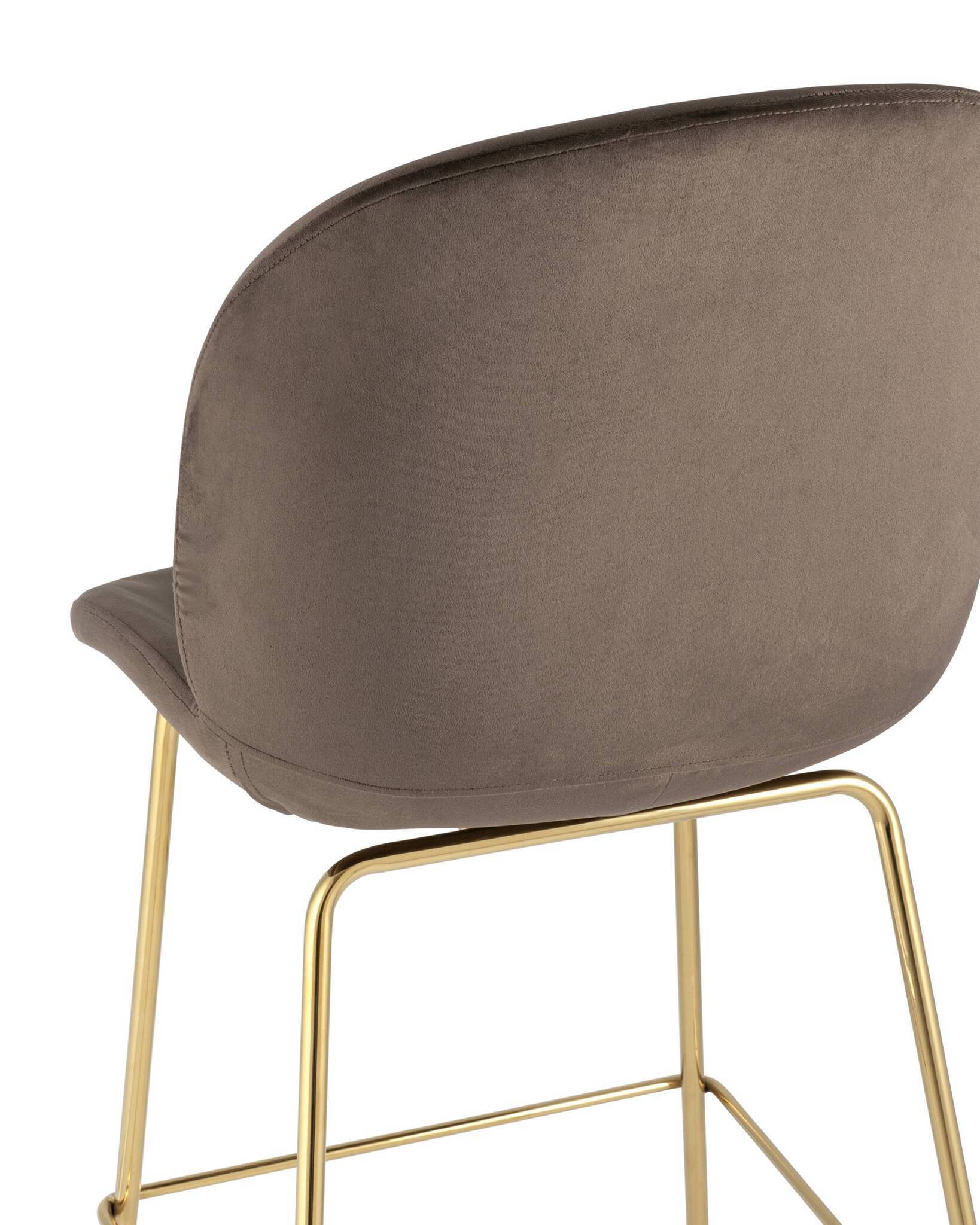 Стул барный Beetle со спинкой коричневый Stool Group