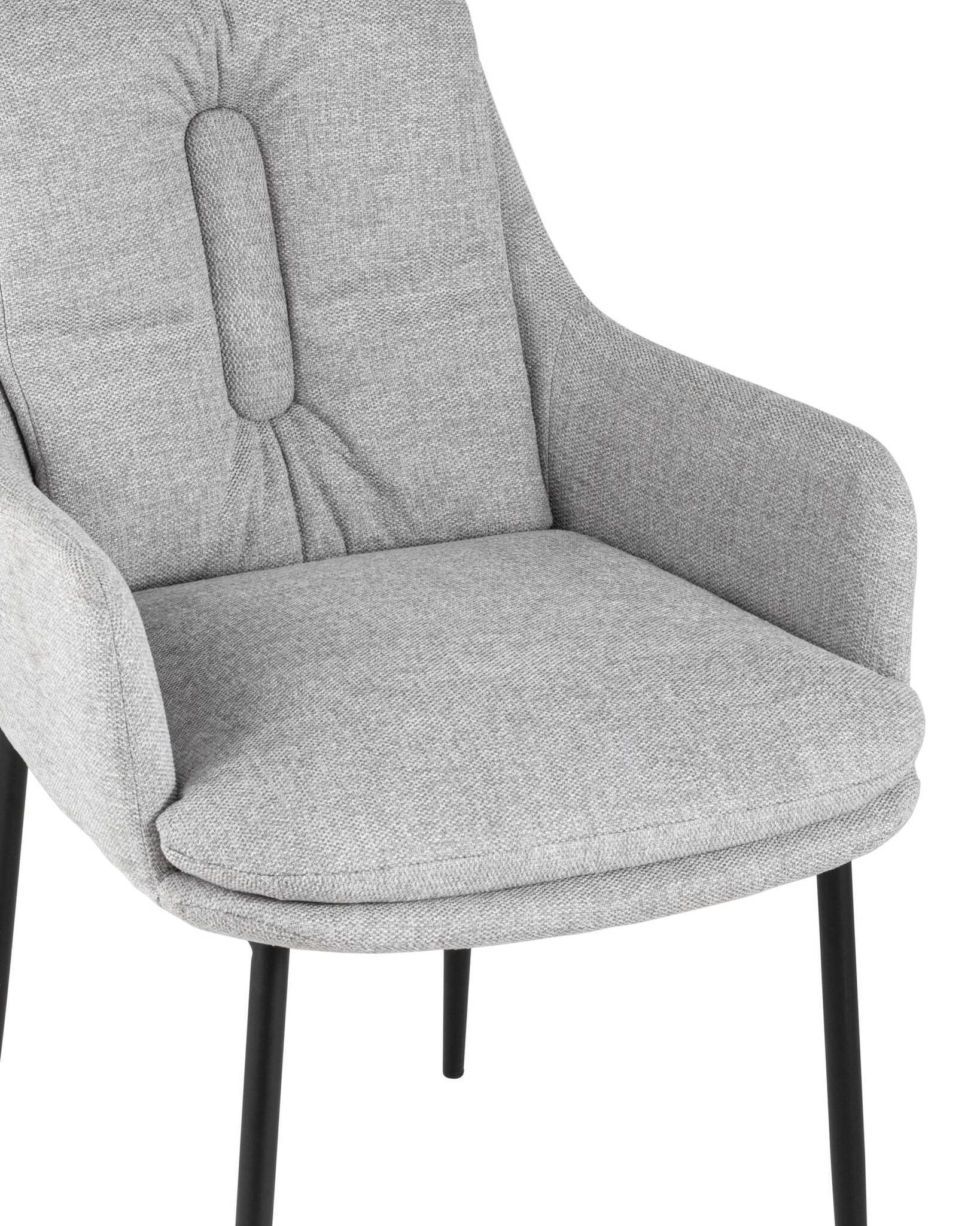 Кресло Саманта рогожка светло-серый Stool Group