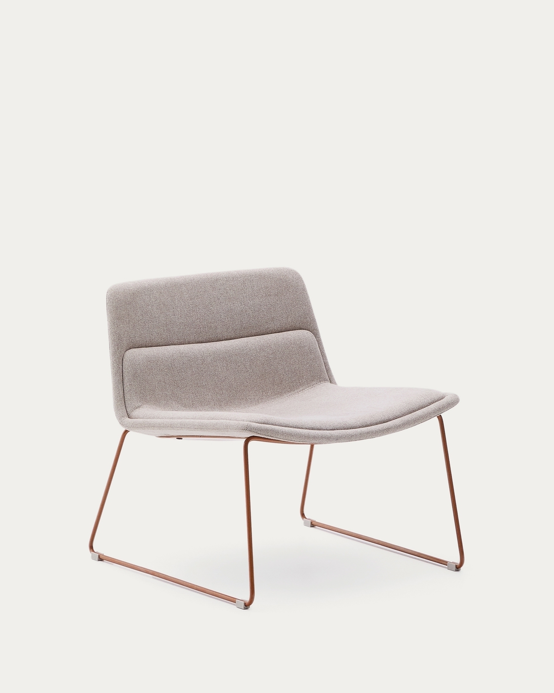 Zahara Стул со стальными ножками полиэстер бежевый La Forma (ex Julia Grup)