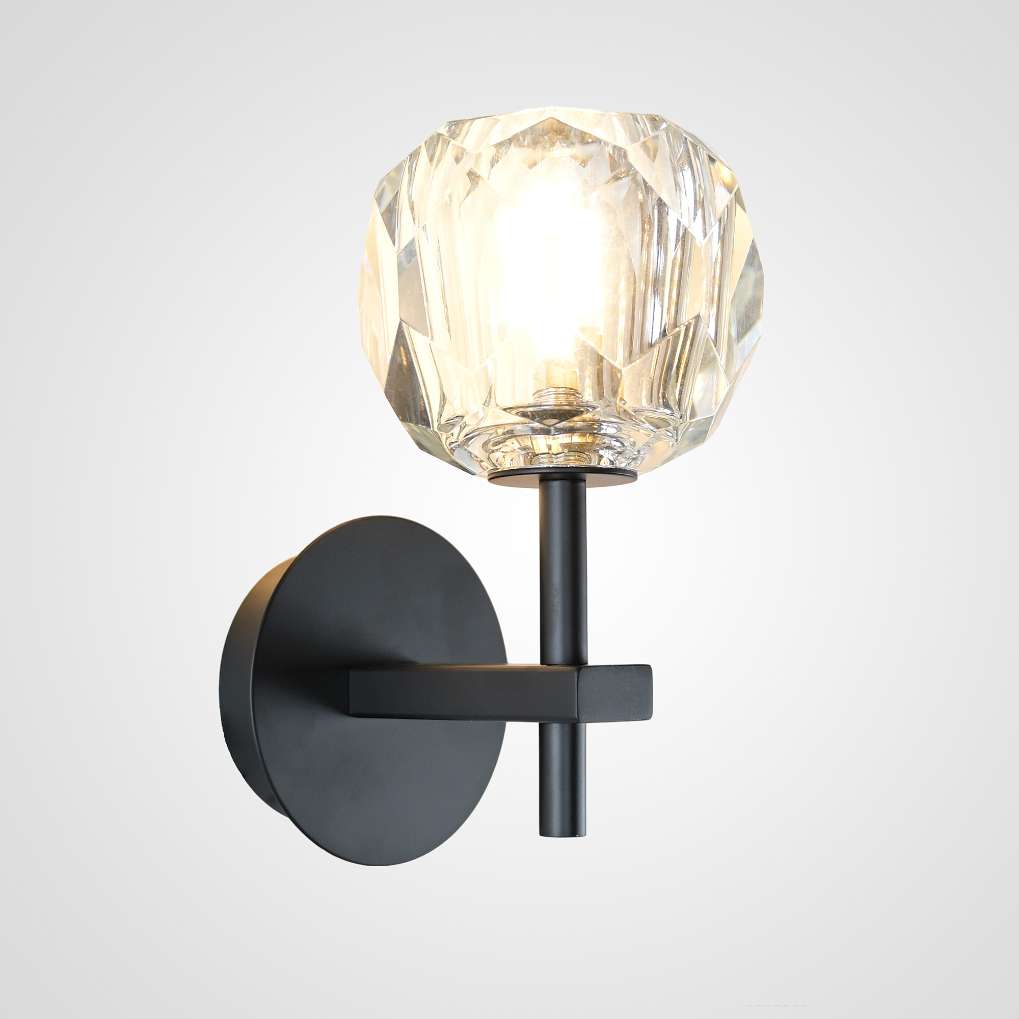 Бра Rh Boule De Cristal Single Sconce Black By Imperiumloft