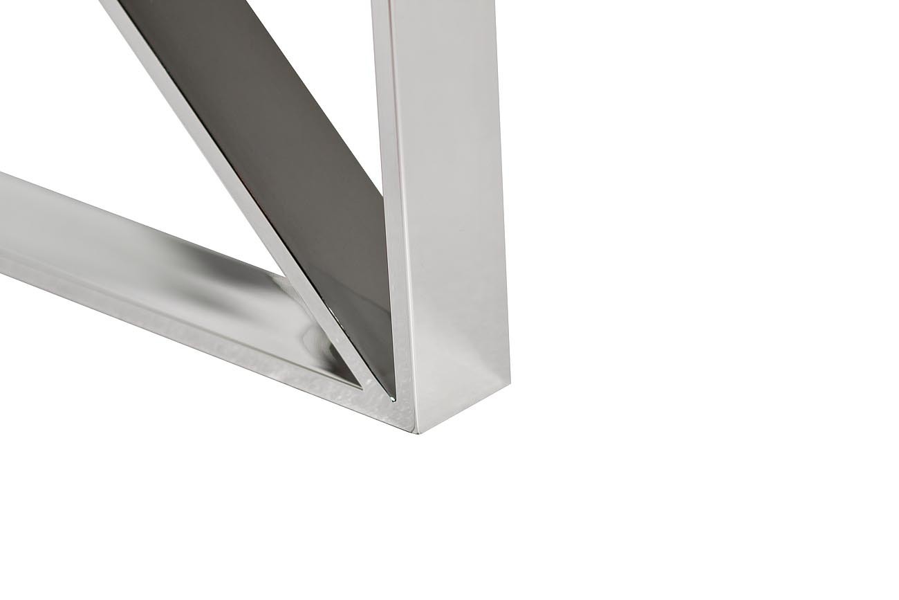 Столик журнальный квадратный с прозрачным стеклом (цвет хром) Garda Decor 47ED-ET008