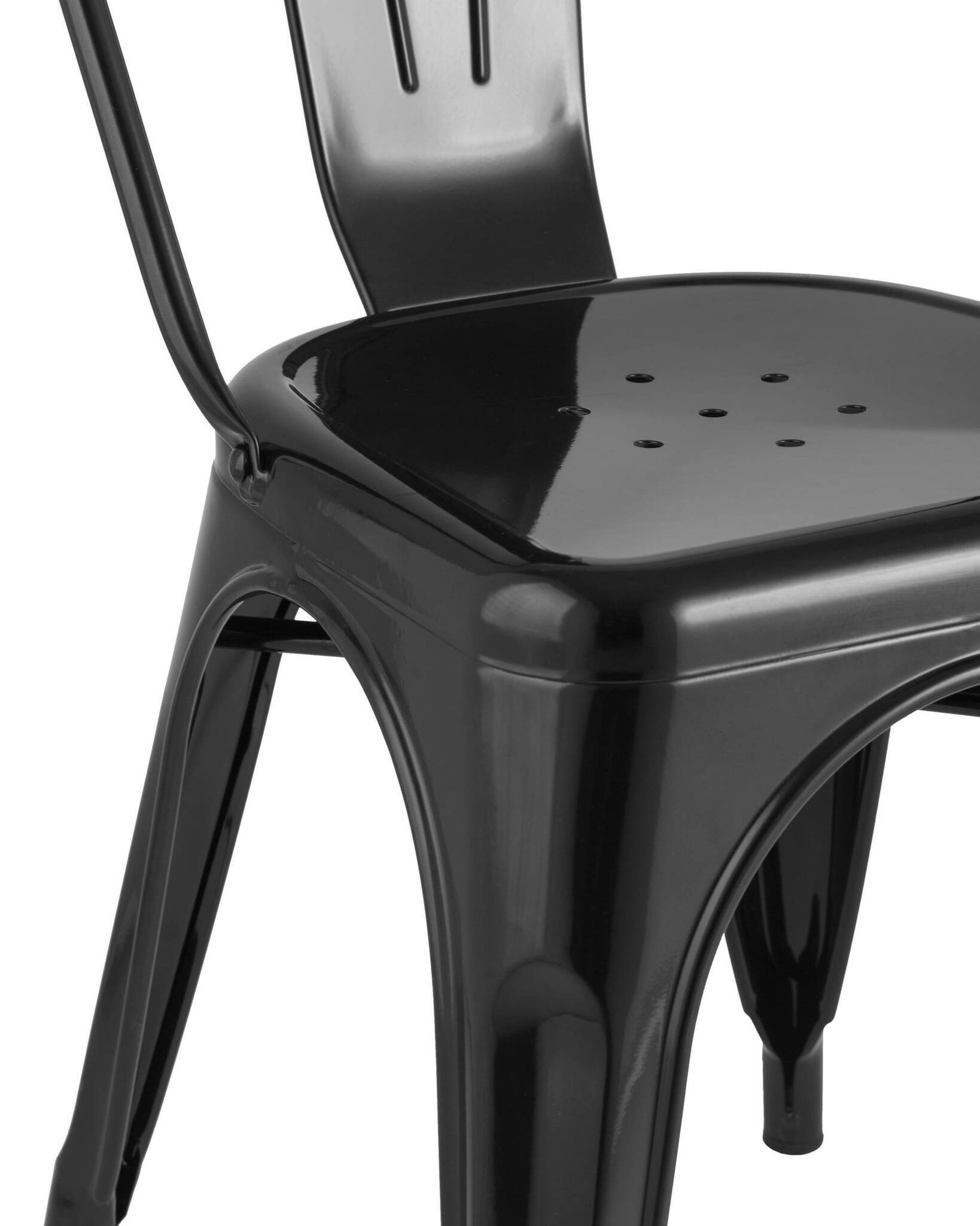 Стул TOLIX черный глянцевый Stool Group