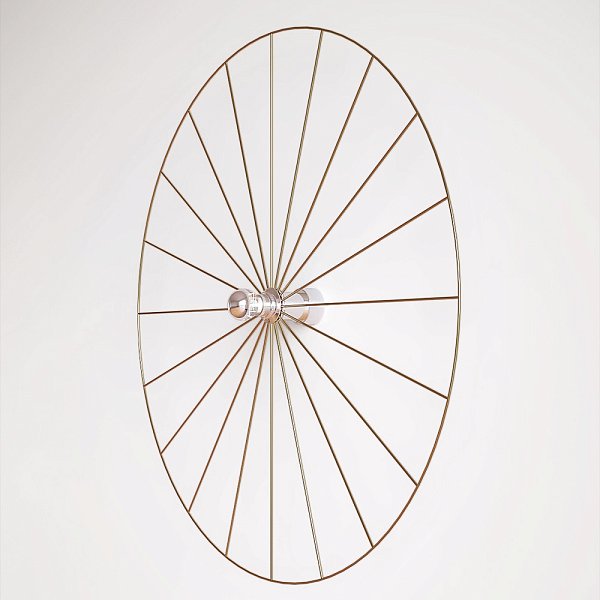 Бра Wheel 90 cm хром + цоколь 25 cm хром Aromas del Campo