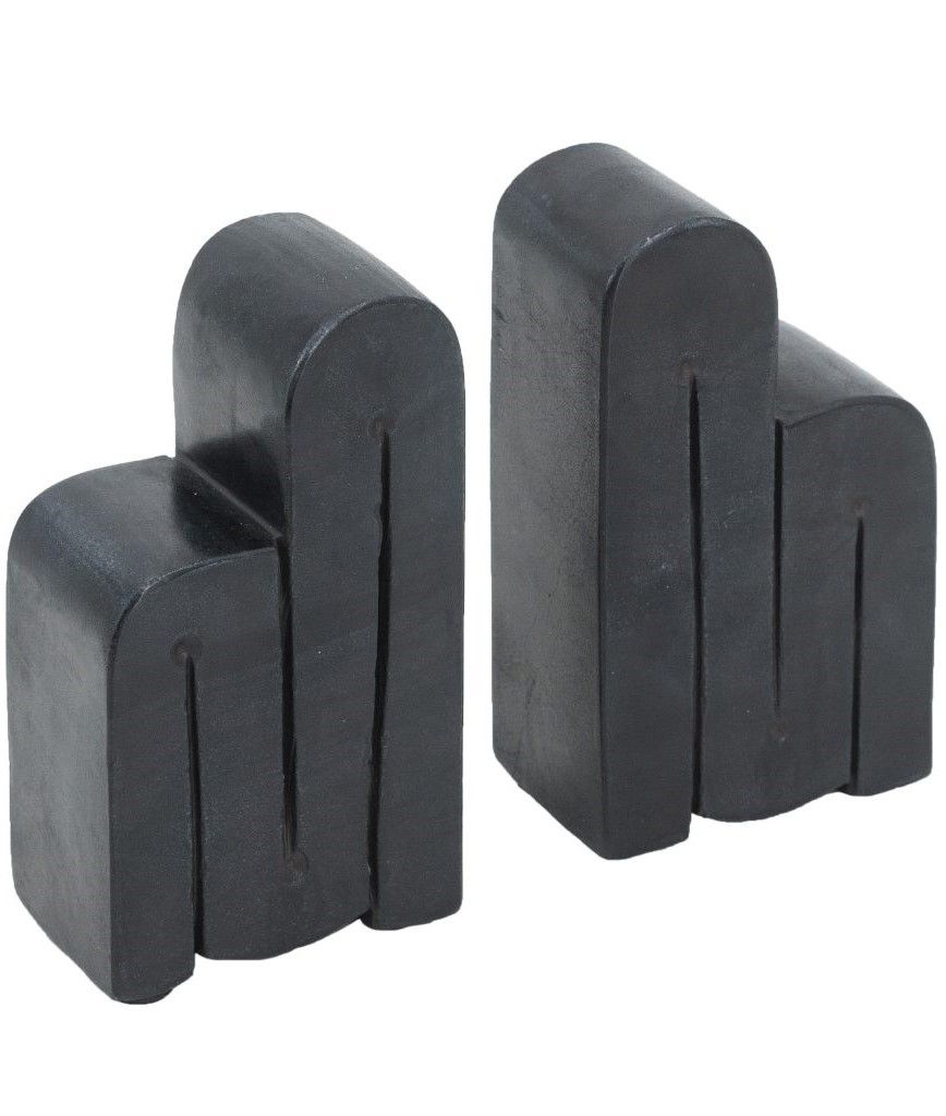 Держатели для книг из черного мрамора, набор Glasar 72183-DS