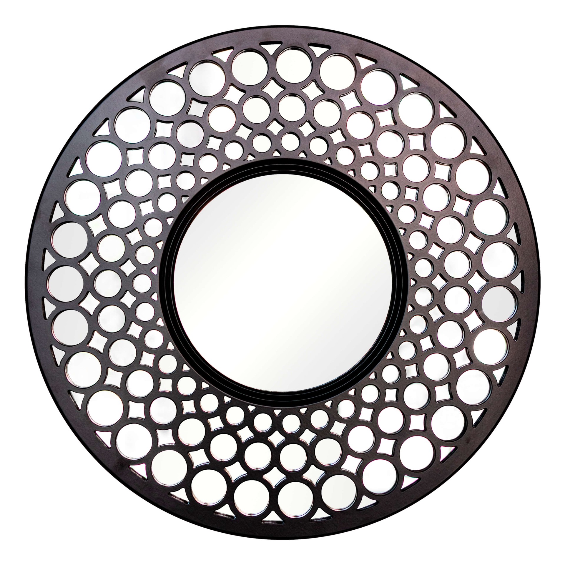 Зеркало BountyHome Round Black mv411-black