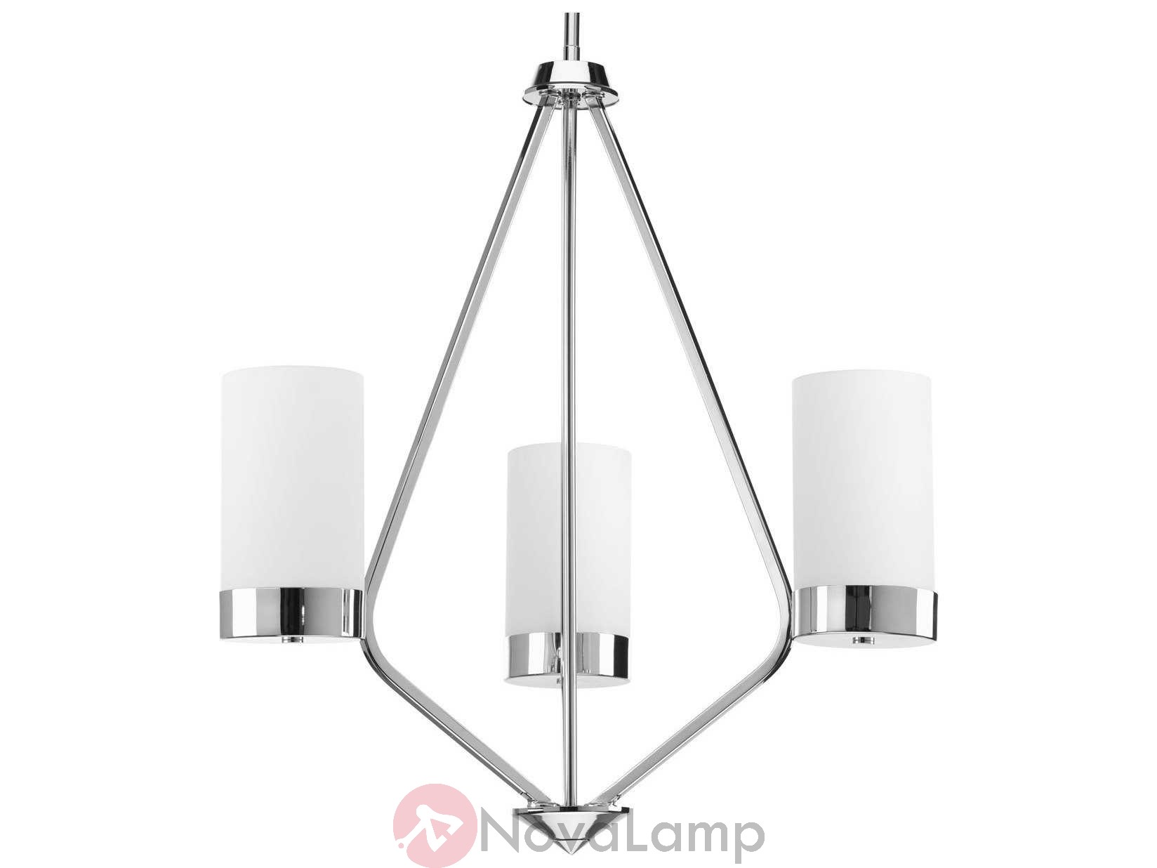 Люстра Progress Lighting Elevate Polished Chrome Three-Light Wide Mini Chandelier by ImperiumLoft