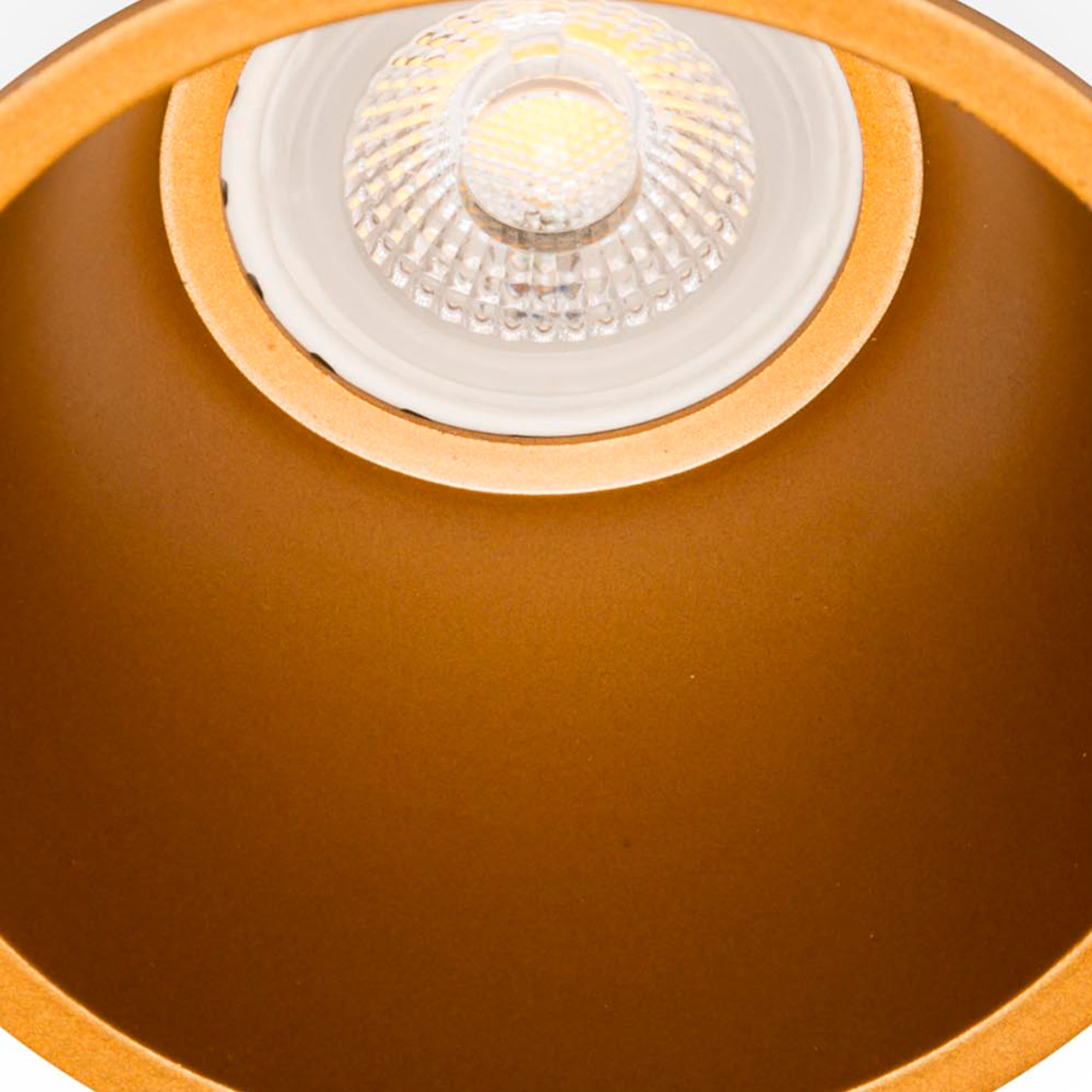 Встраиваемый круглый светильник Fresh золотой IP44 Faro