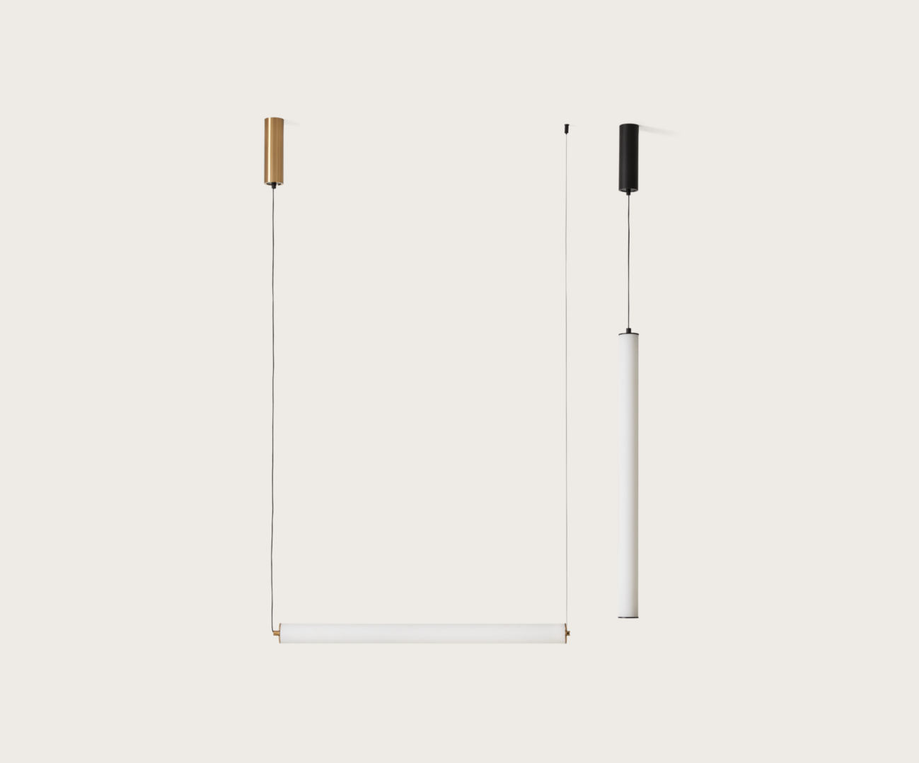 Подвесной светильник Tube черный Aromas del Campo