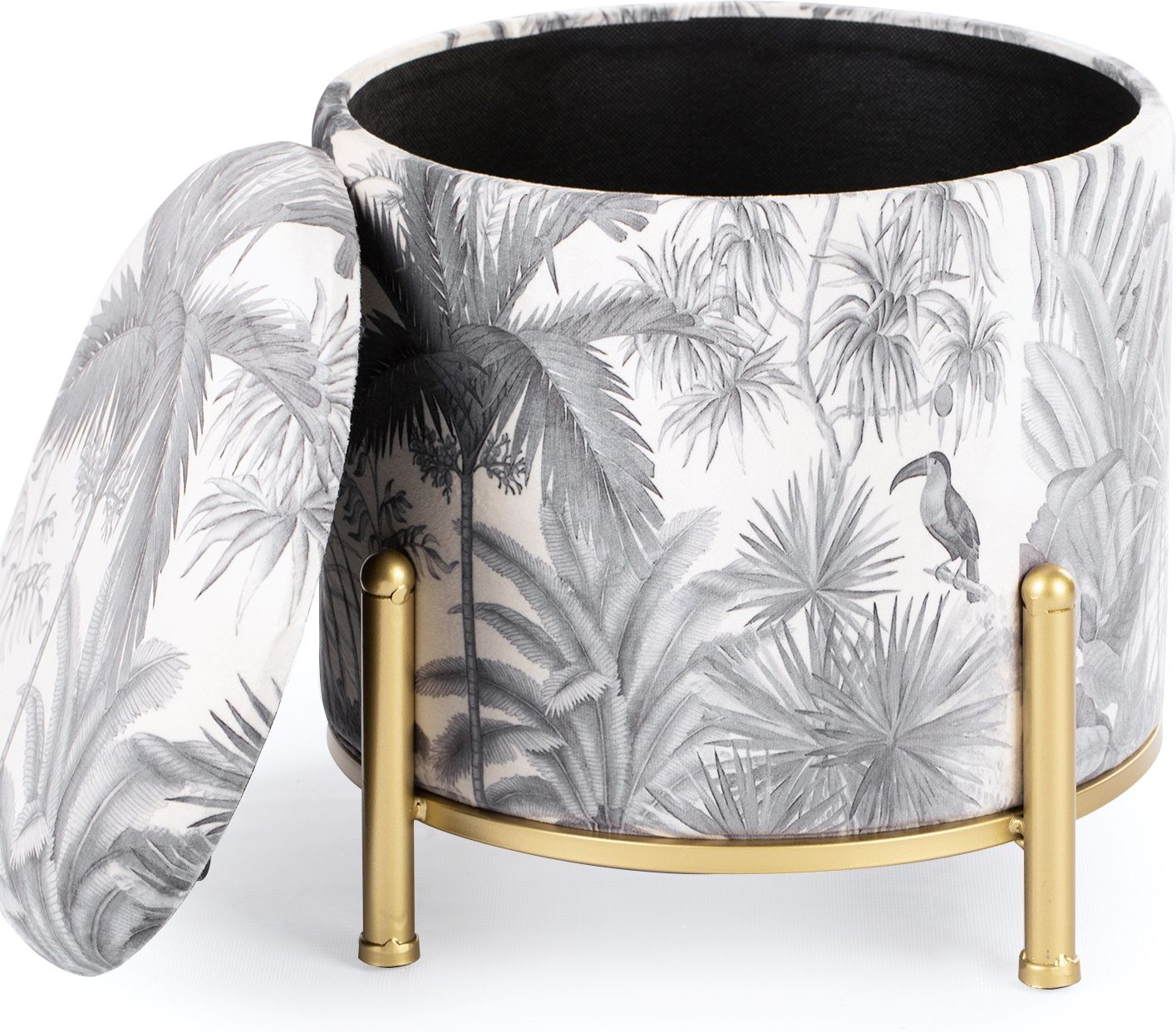 Пуф с крышкой Glasar 49-234M