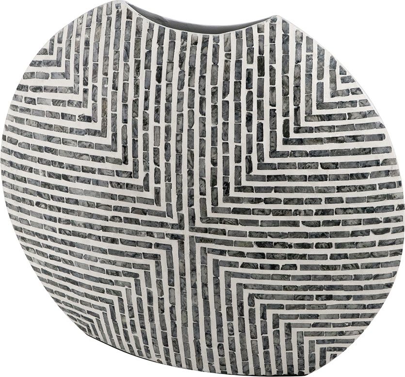 Ваза с отделкой раковинами устриц Glasar 48750