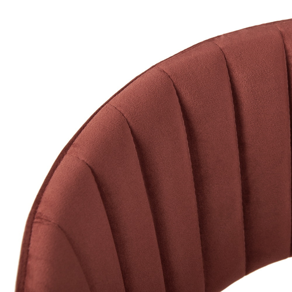 Стул полубарный Turin терракотовый с золотыми ножками Bradex Home FR 0915