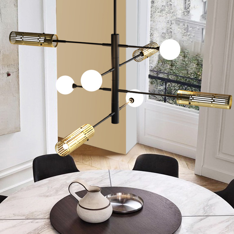 Люстра на штанге SWAY D116 6 lamps by ImperiumLoft