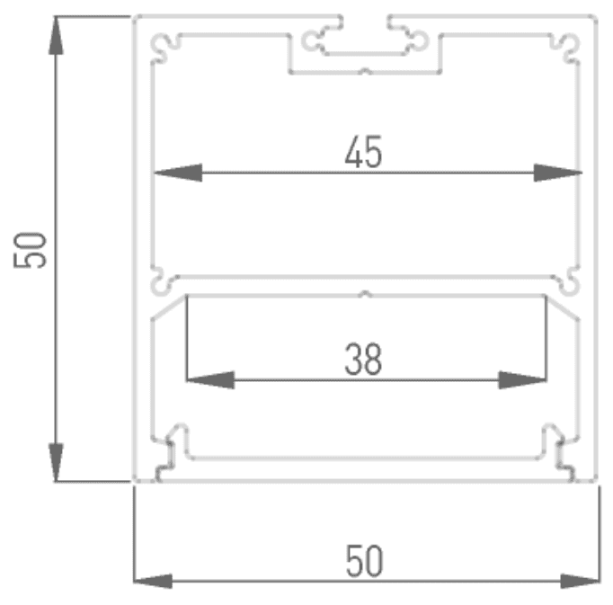 Профиль алюминиевый DesignLed LS.5050