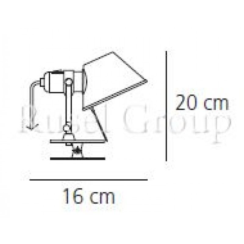 Лампа с зажимом Artemide TOLOMEO MICRO PINZA