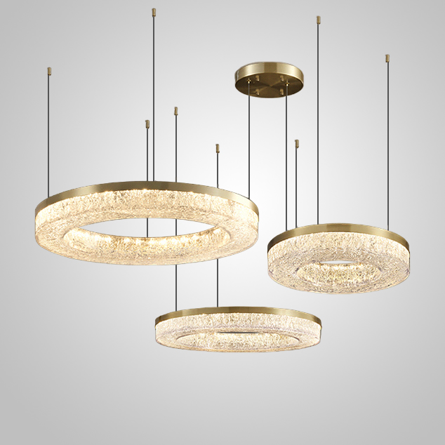 Кольцевая люстра OLAGUS COMBO А Brass by ImperiumLoft