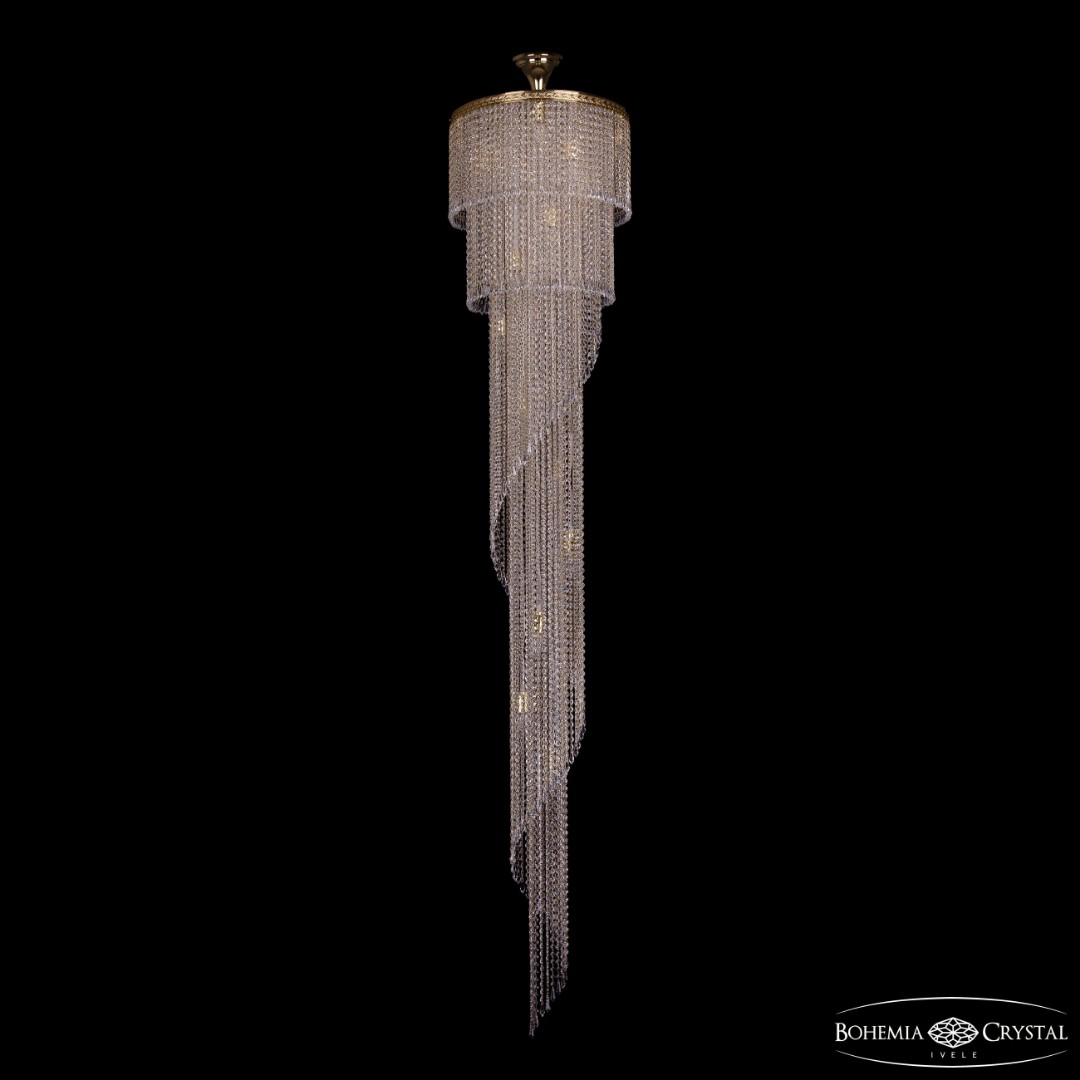 Люстра спираль хрустальная 8311/50-250 G Bohemia Ivele Crystal