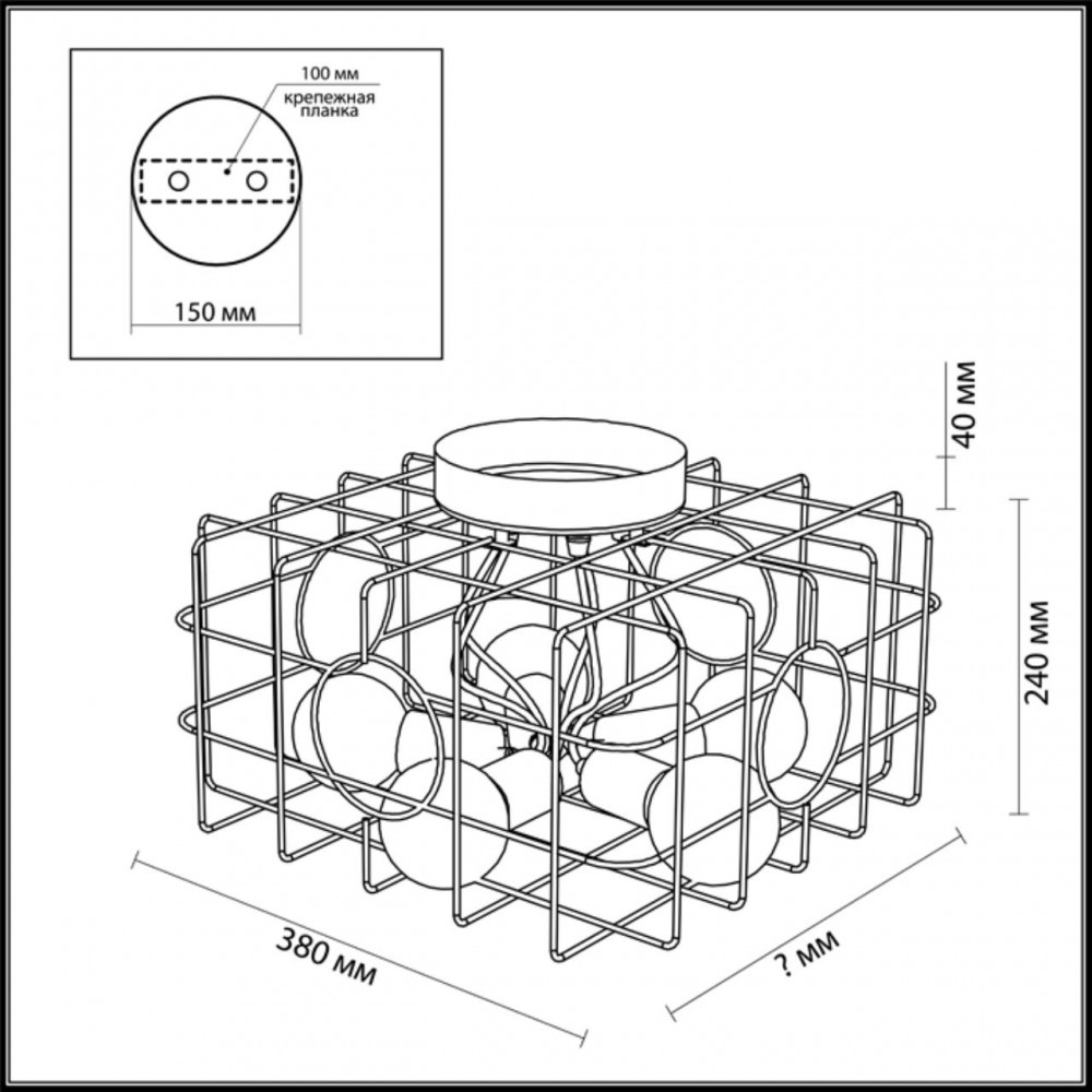 Потолочная люстра DETRIK by ImperiumLoft