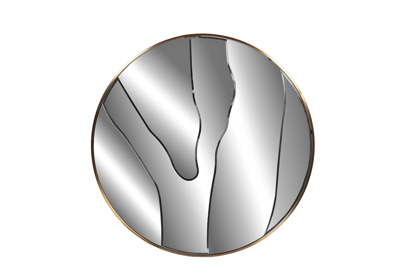 Зеркало настенное круглое с рисунком Garda Decor KFG208