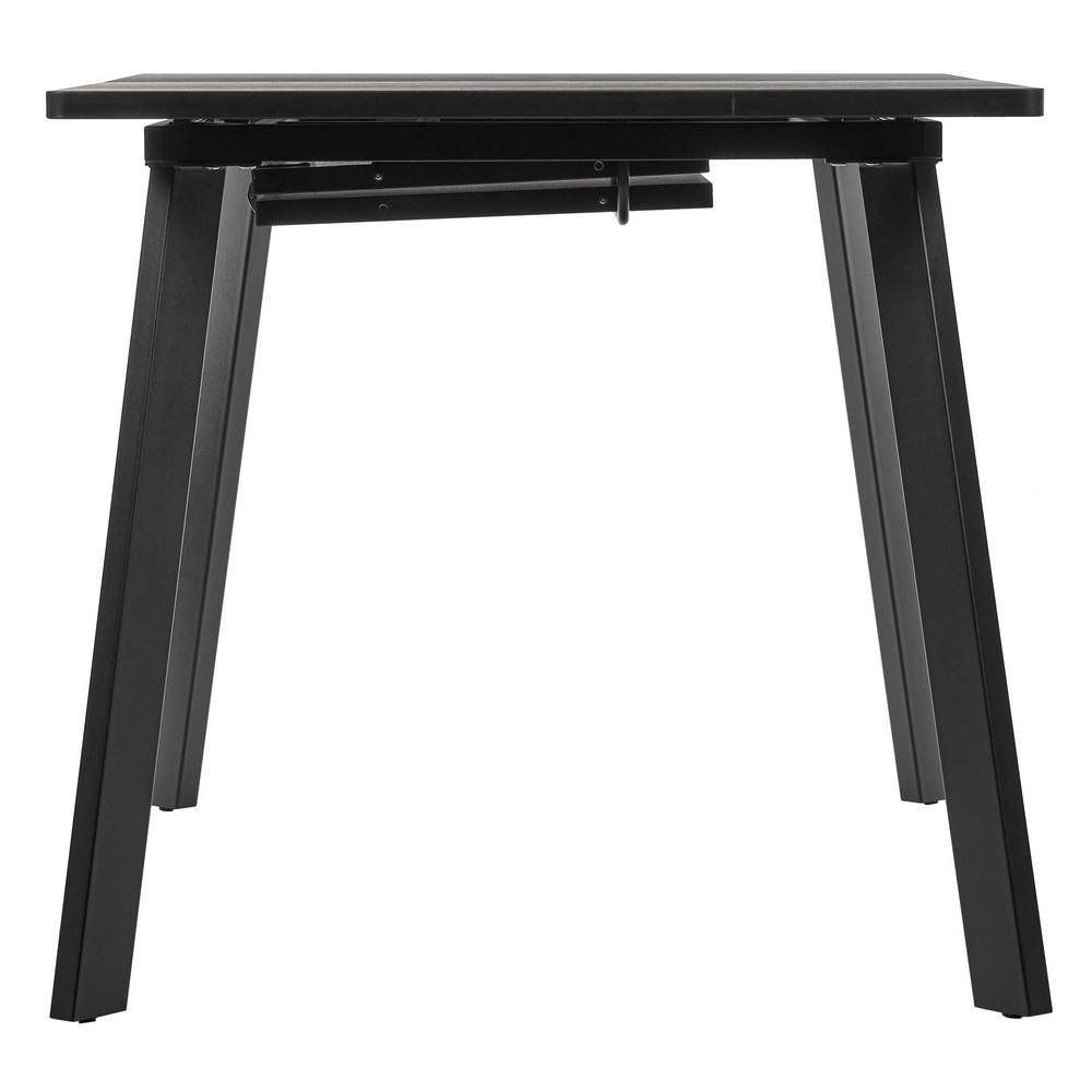 Стол Dublin раскладной 120-160х80х75 чёрный мрамор с чёрными ножками Bradex Home RF 0416