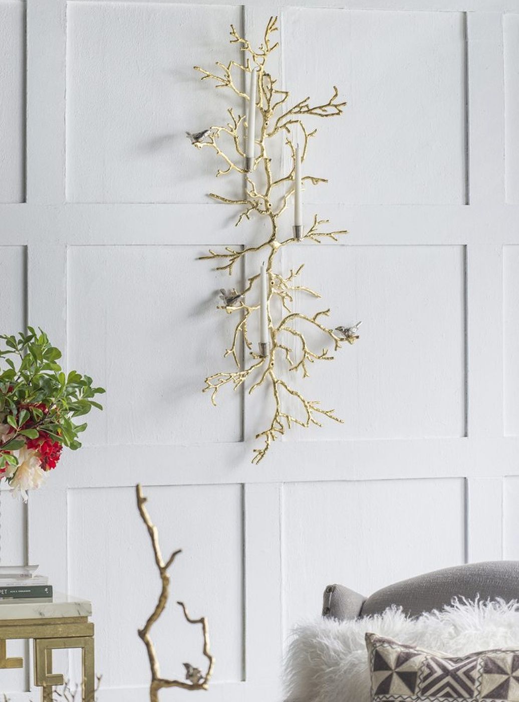 Подсвечник настольно-настенный для свечей Glasar 43411