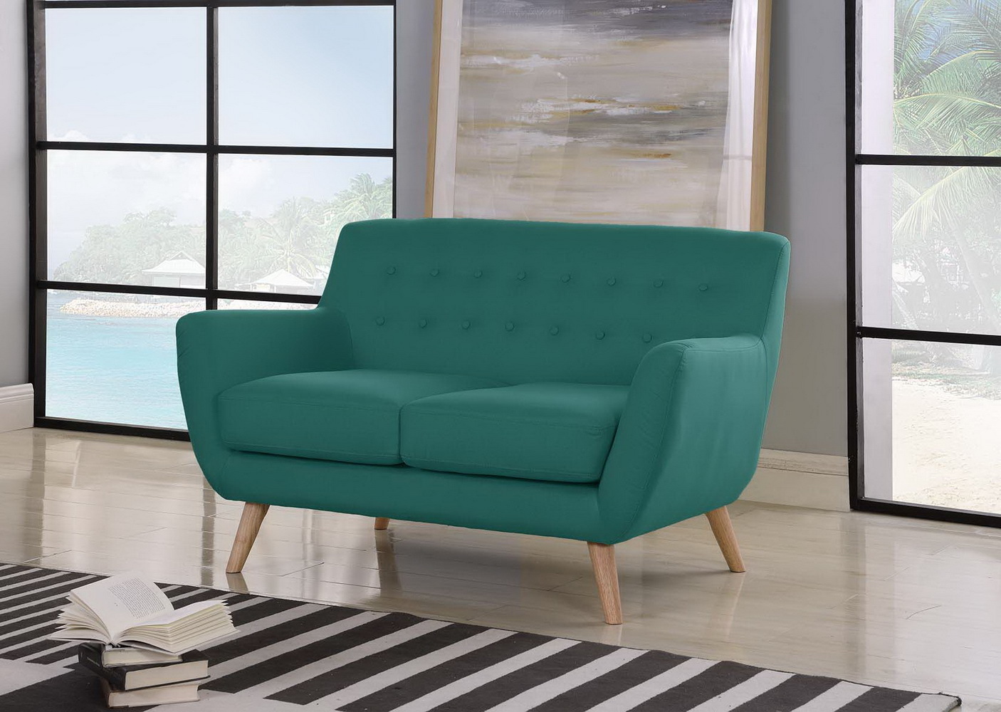 Диван Picasso двухместный синий Bradex Home FR 0364