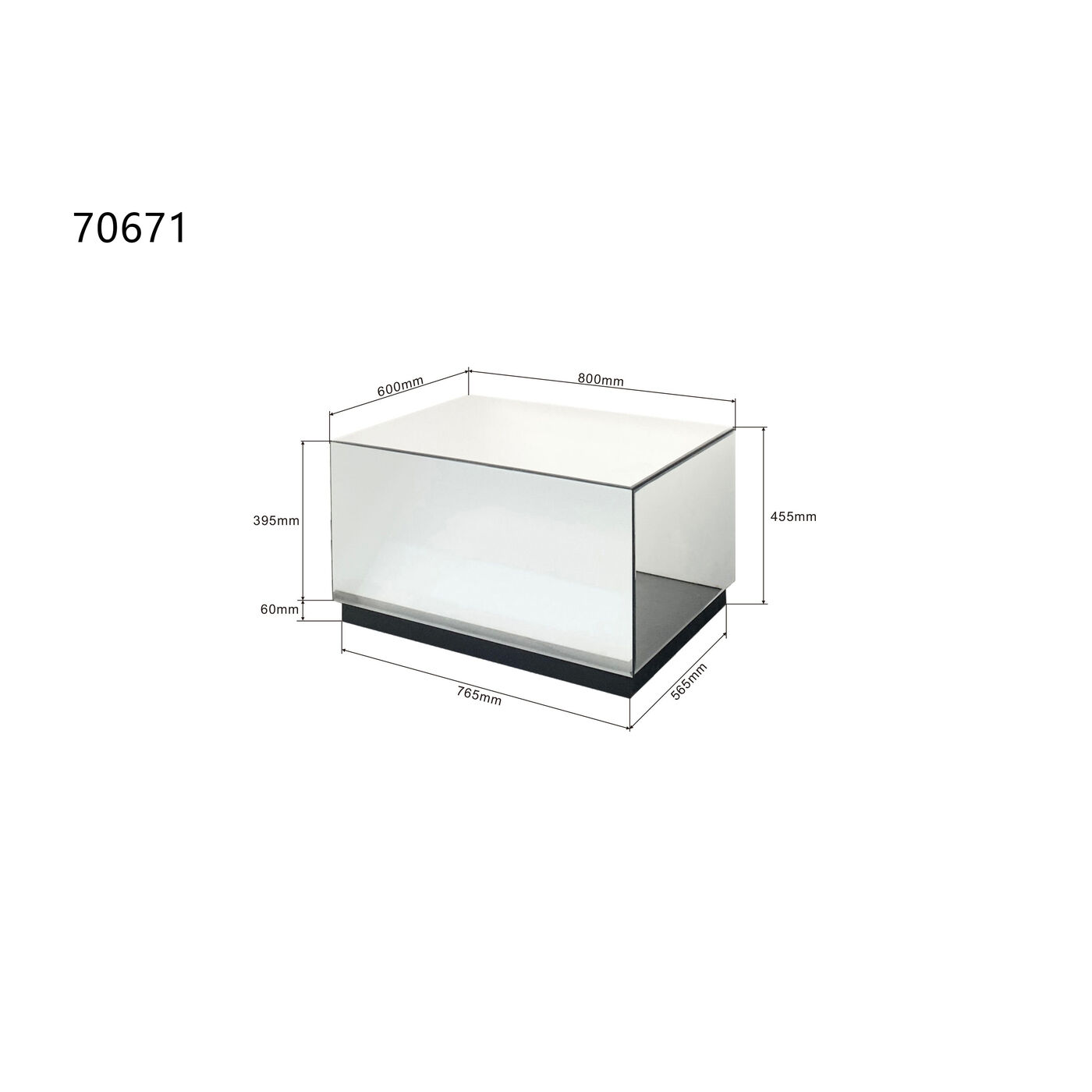 Стол кофейный Luxy Trunk 80x60cm KARE 70671