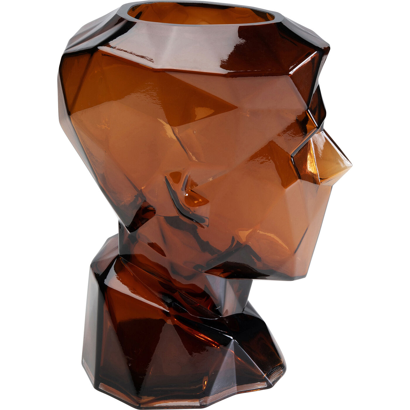 Ваза Prisma Face Brown 30 см KARE 56189