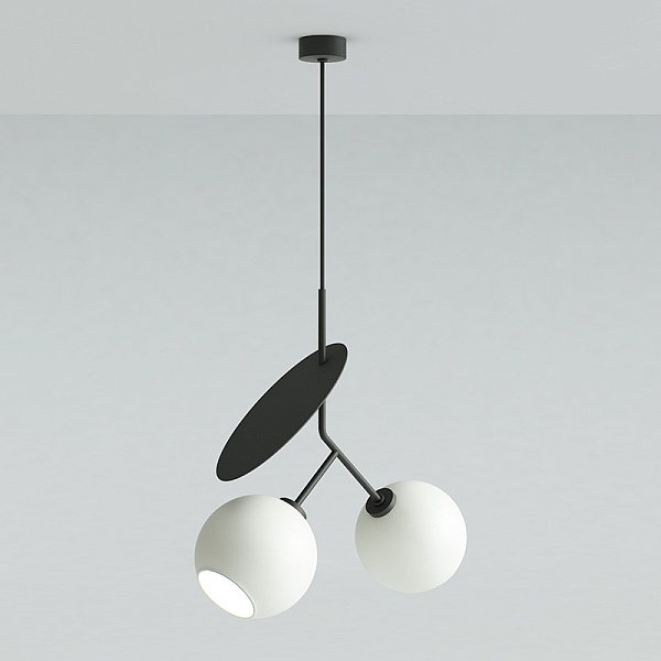 Подвесной светильник CHERRY D50 Black/White by ImperiumLoft