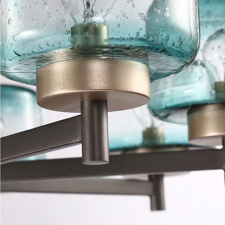 Подвесная люстра POT D70 5 lamps Blue by ImperiumLoft