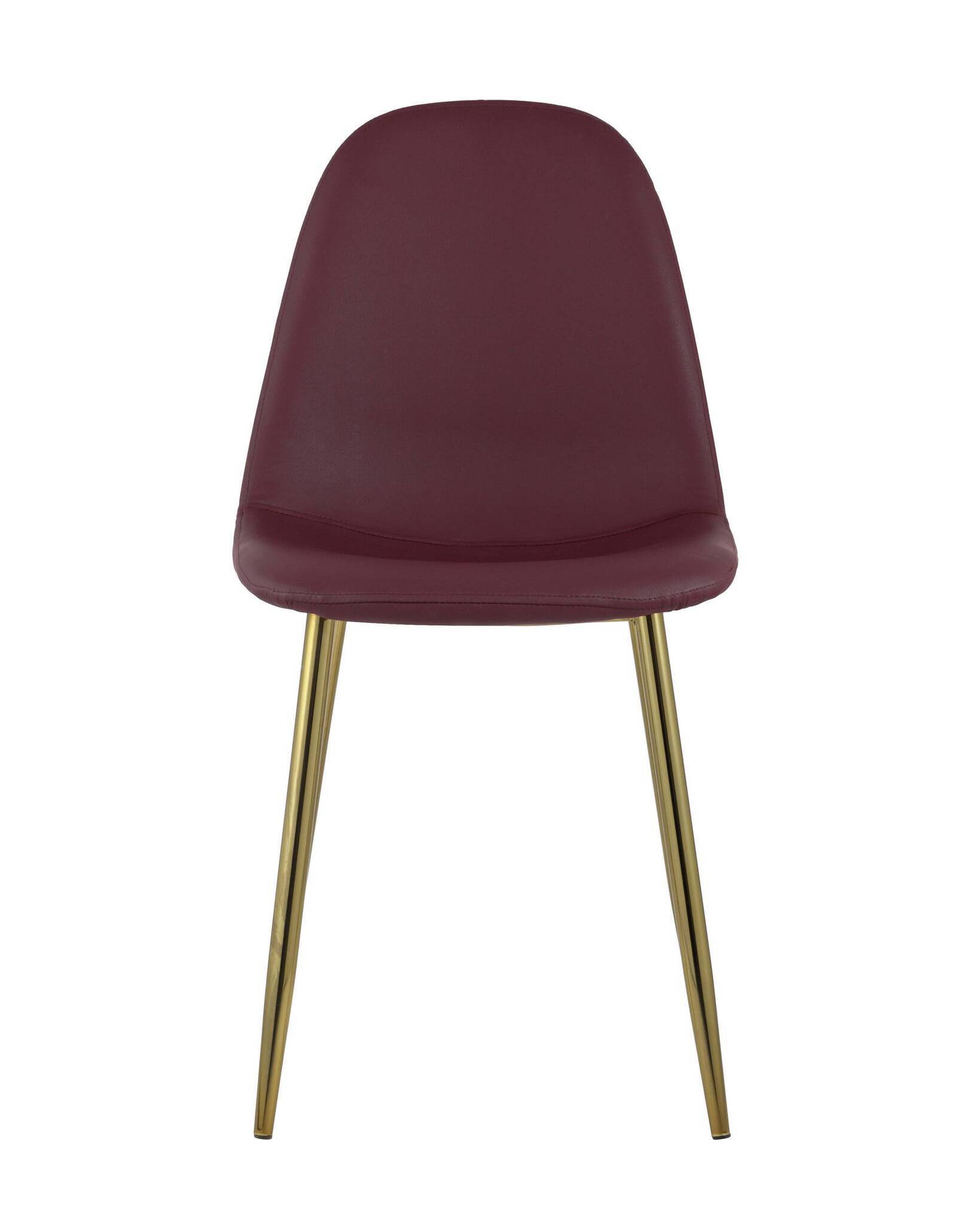 Стул Валенсия экокожа красная золотые ножки Stool Group